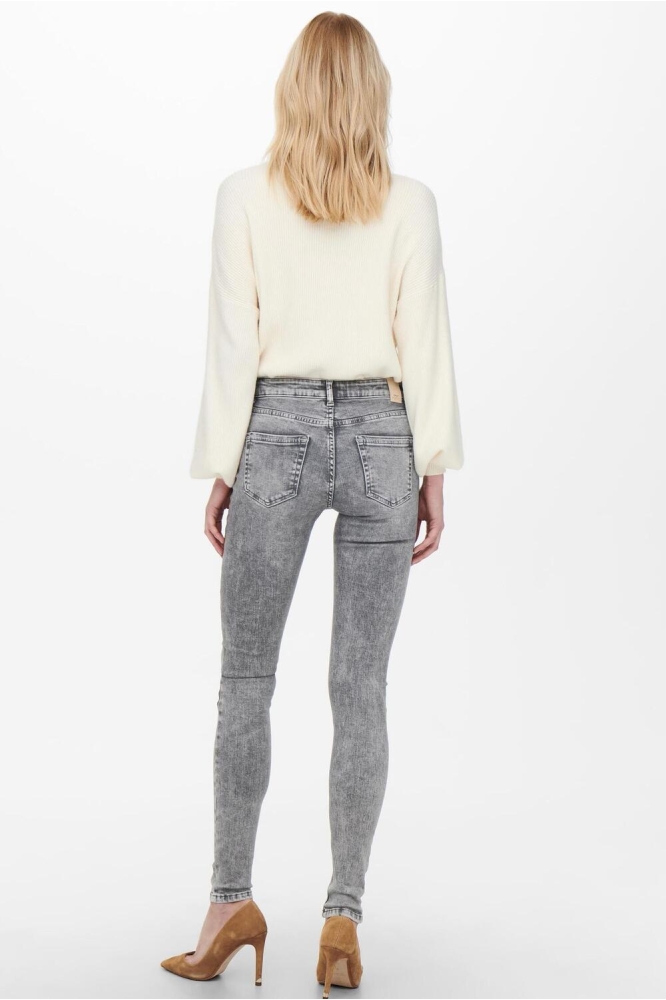 Only grijze dames jeans | Model achteraanzicht