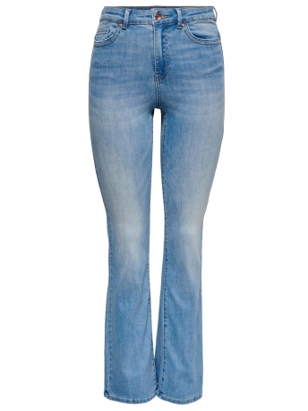 Only Jeans ONLWAUW LIFE HW SK FLARE  BJ759 NOO 15228781 LIGHT MEDIUM BLUE DENIM