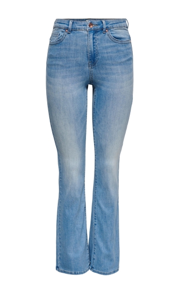 ONLWAUW LIFE HW SK FLARE  BJ759 NOO 15228781 LIGHT MEDIUM BLUE DENIM