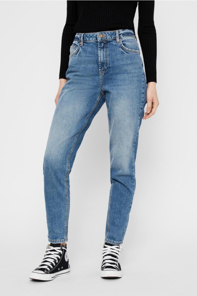 PCLEAH MOM HW ANK MB256-BA/NOOS BC 17106150 MEDIUM BLUE DENIM