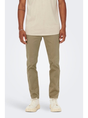 Only & Sons Broek ONSPETE SLIM CHINO 3323 PANT NOOS 22023323 CHINCHILLA