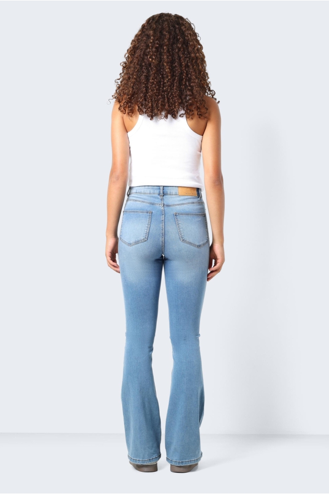 NMSALLIE HW FLARE JEANS VI162LB NOO 27019304 Light Blue Denim