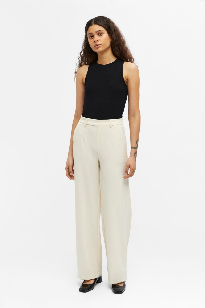 Object ecru dames broek | Model