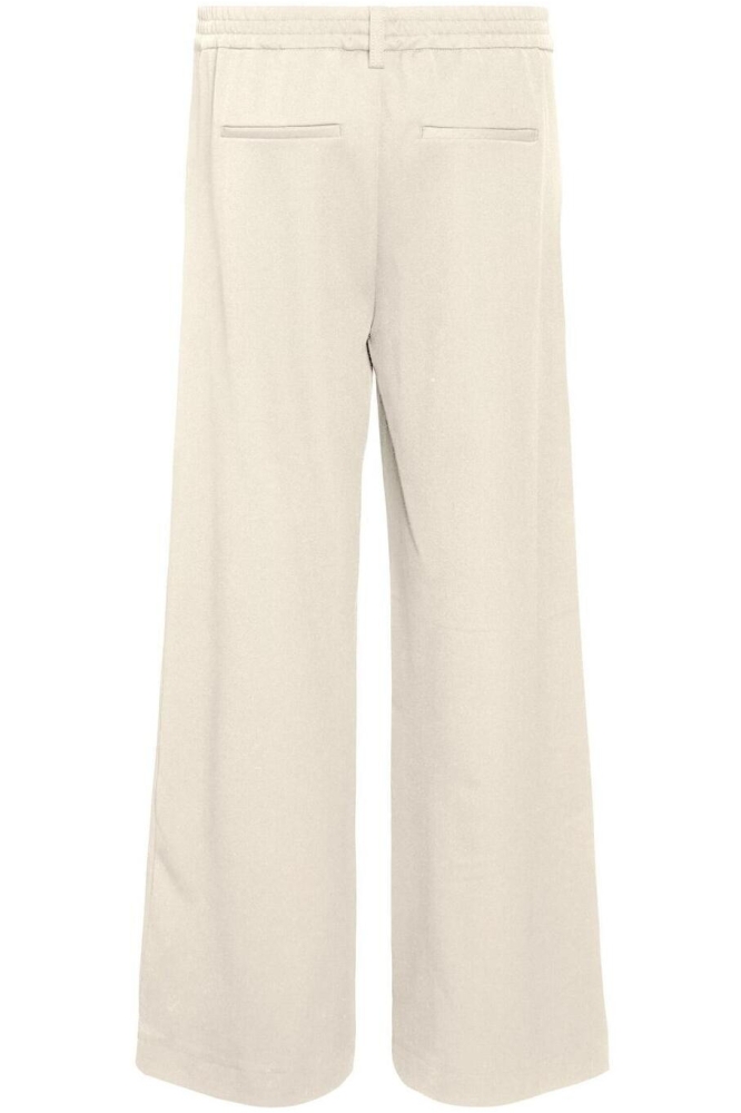 Object ecru dames broek | Achteraanzicht