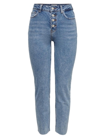 Only Jeans ONLEMILY HW ST CR ANK RAW BTN MAE06 15229737 Light Blue Denim STB
