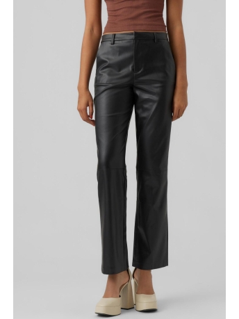 Vero Moda Broek VMZAMIRAOLYMPIA MR STRAIGHT PL PANT 10274443 Black
