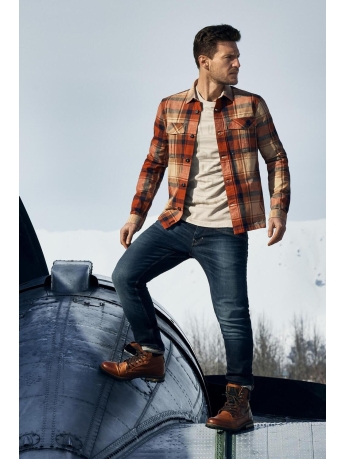 PME legend Overhemd LONG SLEEVE SHIRT PSI2208201 2085