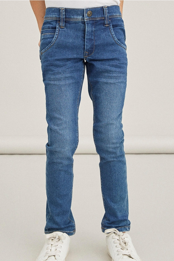 NKMSILAS XSLIM JEANS 2002-TX NOOS 13190372 Medium Blue Denim