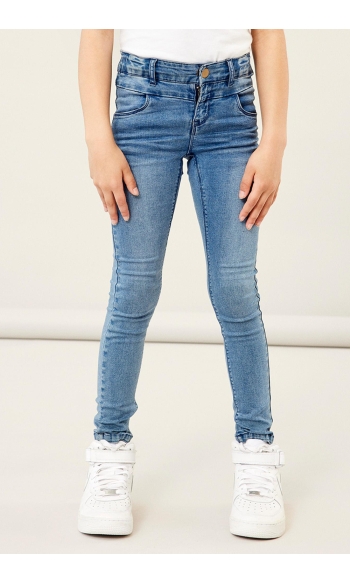 NKFPOLLY SKINNY JEANS 1600-RI NOOS 13147770 Medium Blue Denim