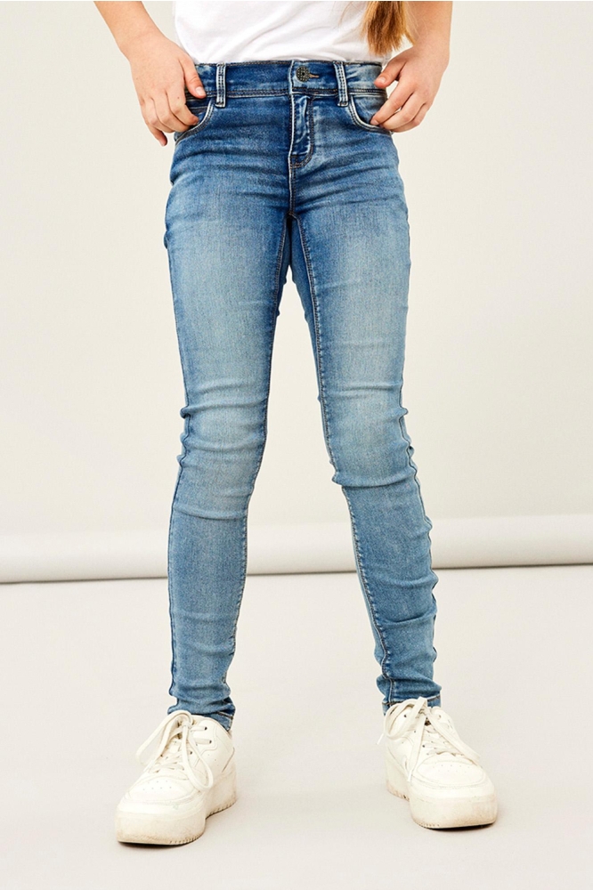 NKFPOLLY SKINNY SWE JEANS 1165-TH N 13204332 Medium Blue Denim