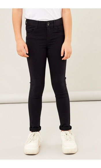 NKFPOLLY SKINNY TWI PANT 1183-LL NO 13204337 Black