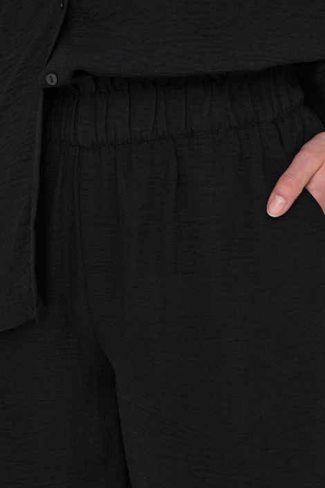 Jacqueline de Yong zwarte dames broek | Close up