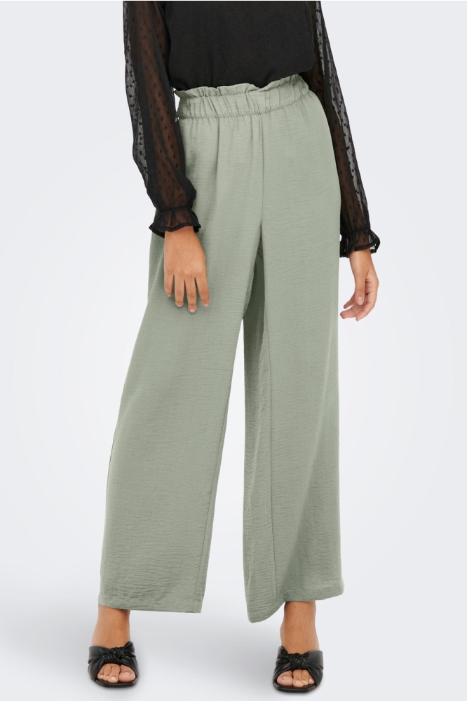 JDYDIVYA HW WIDE PANTS WVN 15271184 Desert Sage