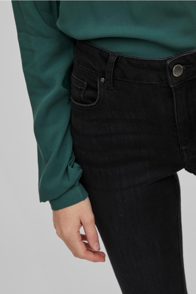 Vila zwarte dames jeans | Close up