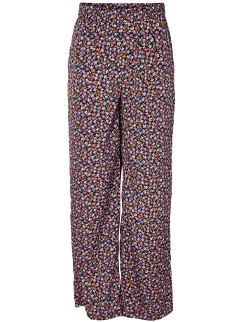 Noisy may Broek NMRUE HW WIDE LEG PANTS WVN 27024668 Black/FLOWER