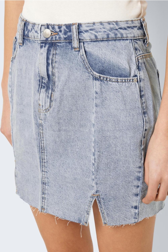NMAPRIL HW SLIT DNM SKIRT AZ256LB 27024731 LIGHT BLUE DENIM