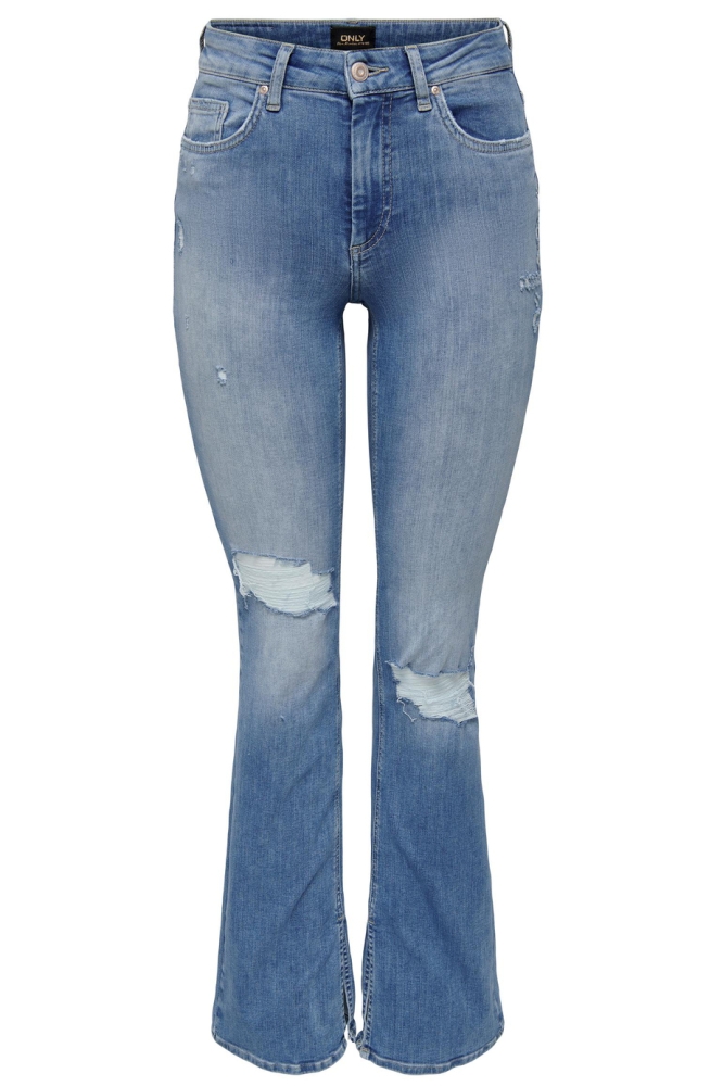 ONLBLUSH HW SLIT FLARED DEST DNM RE 15282429 LIGHT MEDIUM BLUE DENIM