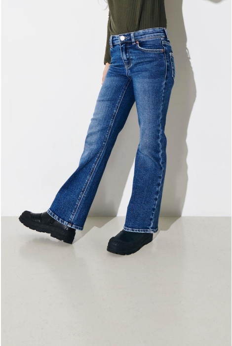kogjuicy wide leg dnm cro557 noos 15264893 kids only jeans medium blue denim