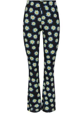 Pieces Broek PCNALA HW FLARED PANT BC 17123712 Black/BIG GREEN