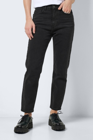 Noisy may Jeans NMMONI HW STRAIGHT ANK BLACK JEANS 27021112 BLACK DENIM