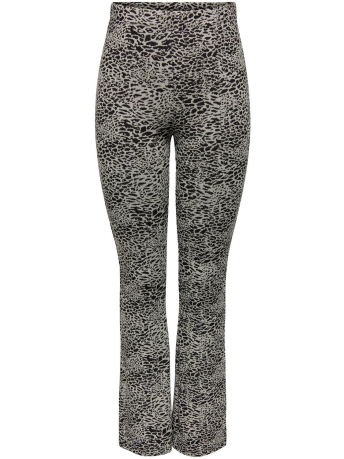 Jacqueline de Yong Broek JDYNAYA FLARE PANT JRS 15272389 WHITECAP GRAY/ANIMAL