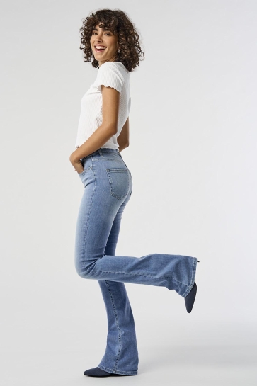Only Jeans ONLBLUSH LIFE MID FLARED DNM TAI467 15245444 LIGHT BLUE DEMIN