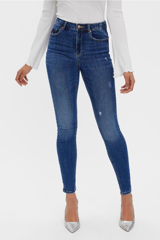VMSOPHIA HR SKINNY DESTR J LI388 NO 10267212 MEDIUM BLEU DENIM