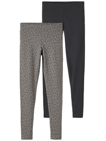Name It Broek NKFVIVIAN 2P AOP LEGGING NOOS 13205791 Black