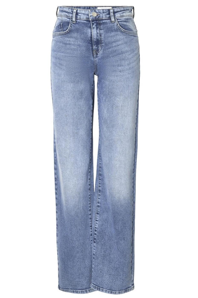 Noisy may blauwe dames jeans | Vooraanzicht