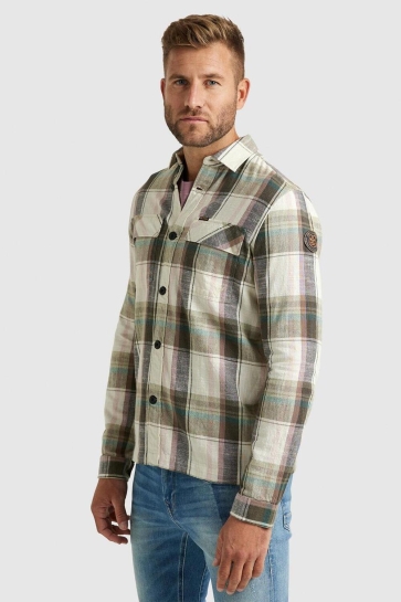 PME legend Overhemd LONG SLEEVE FLANEL SHIRT PSI2302211 7011