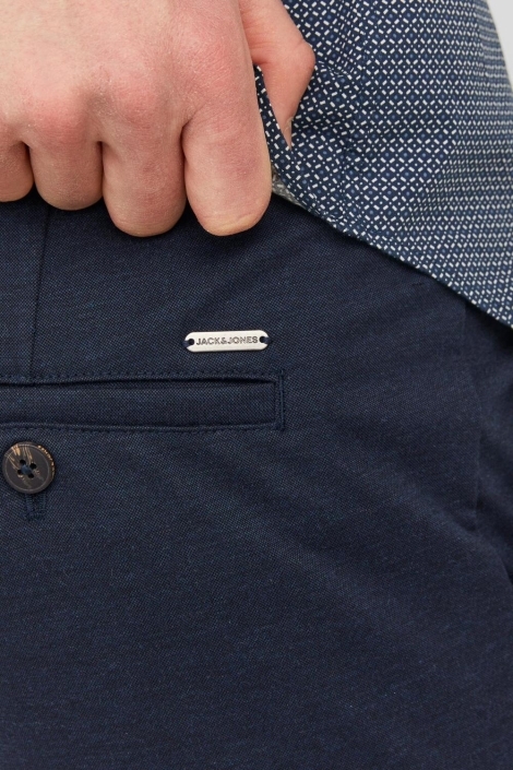 Jack & Jones blauwe heren broek | Close up