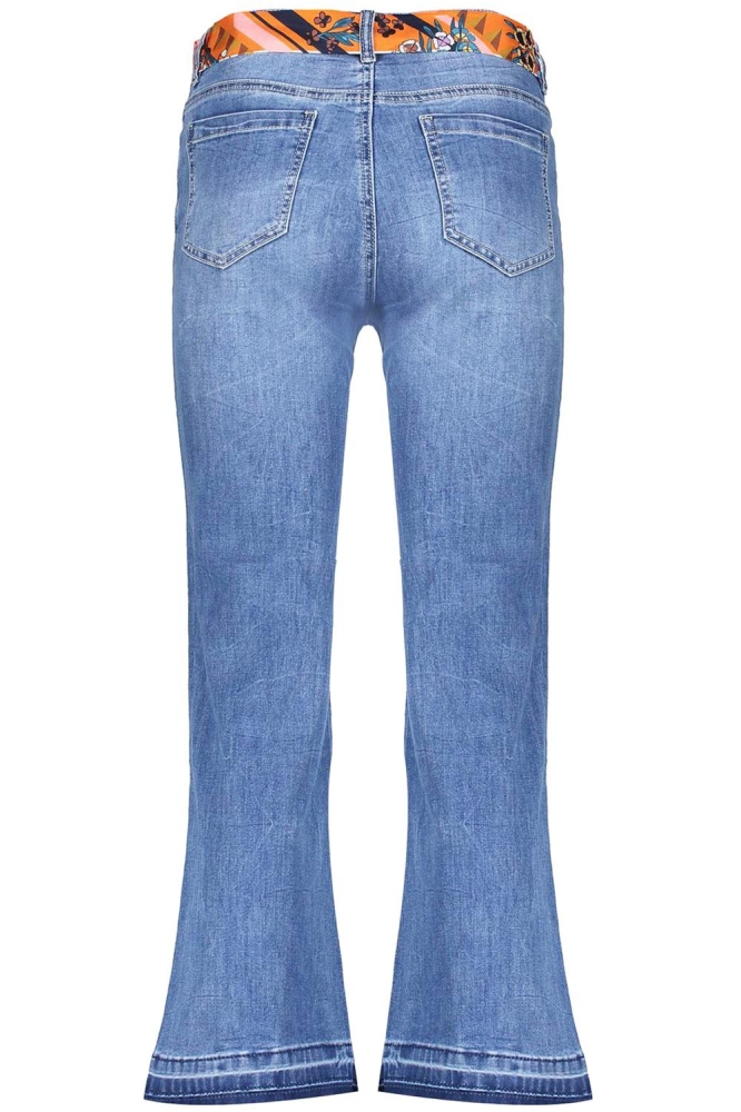 7/8 FLARED JEANS BELT 31004 10 Stonebleach denim