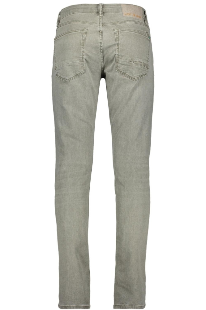 Cast Iron groene heren jeans | Achteraanzicht