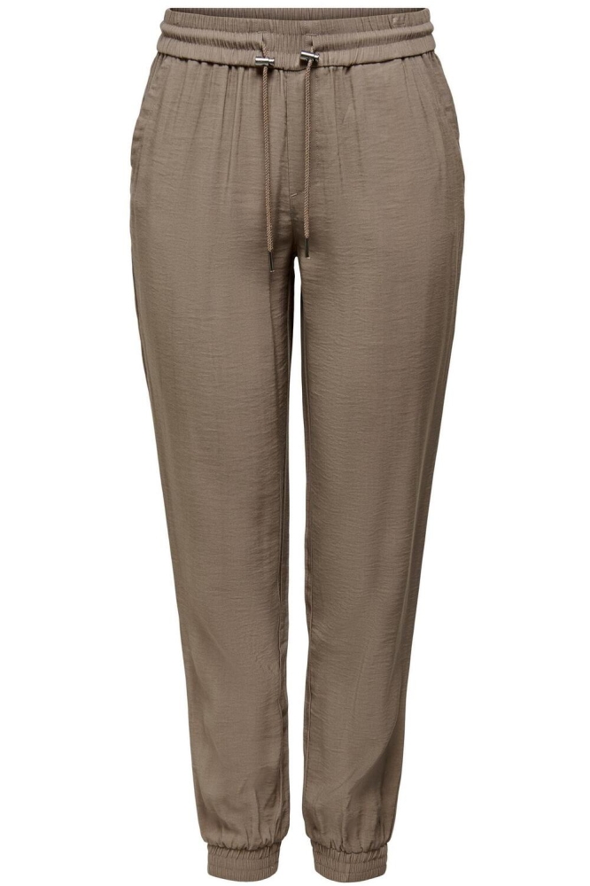 ONLKELDA-EMERY MW PULL-UP PANTS PNT 15203946 WALNUT