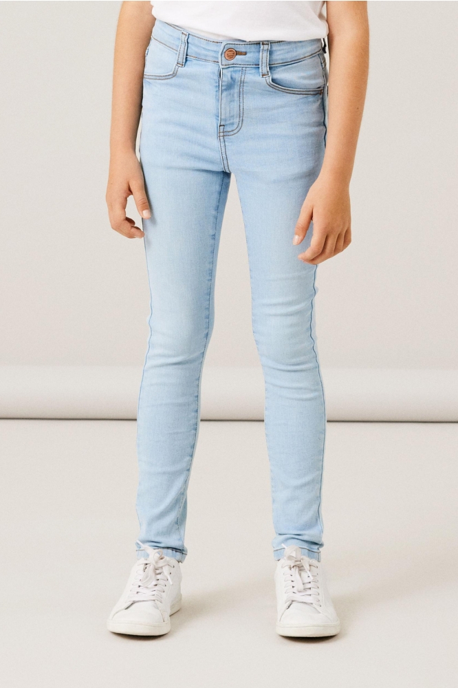 NKFPOLLY HW SKINNY JEANS 1180-ST NO 13211917 Light Blue Denim
