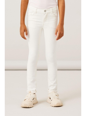 Name It Broek NKFPOLLY SKINNY TWI PANTS 4160-YF N 13217946 Bright White