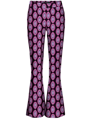 Vero Moda Broek VMKAMMA NW FLARED PRINT PANT LCS 10273993 Black/Penelope P