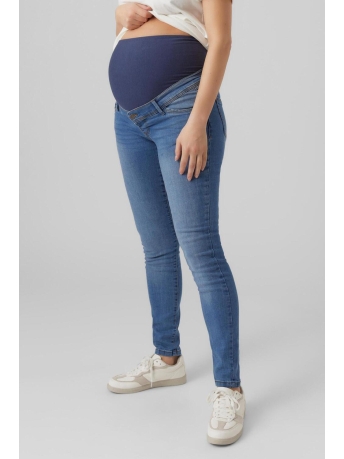 Mama-Licious Positiekleding MLMILA SLIM MEDIUM BLUE JEANS A. NO 20017192 Medium Blue Denim