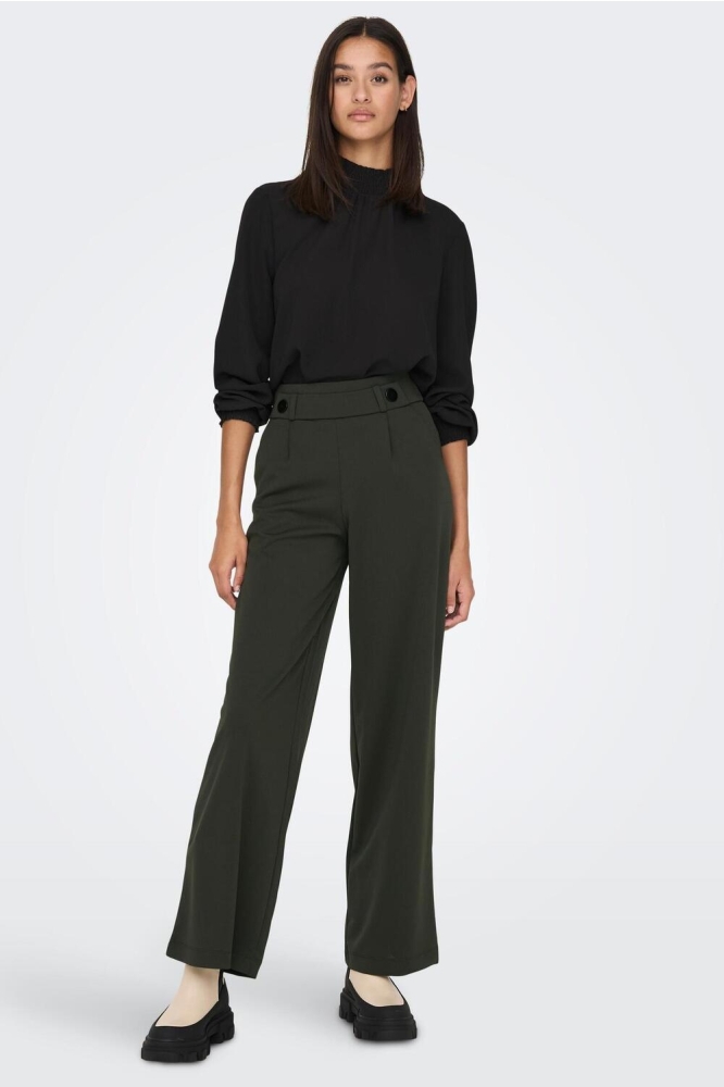 Jacqueline de Yong groene dames broek | Model