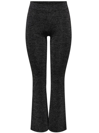 Only Broek ONLROMA FLARED SHINE PANT JRS 15311745 Black/Silver glitter