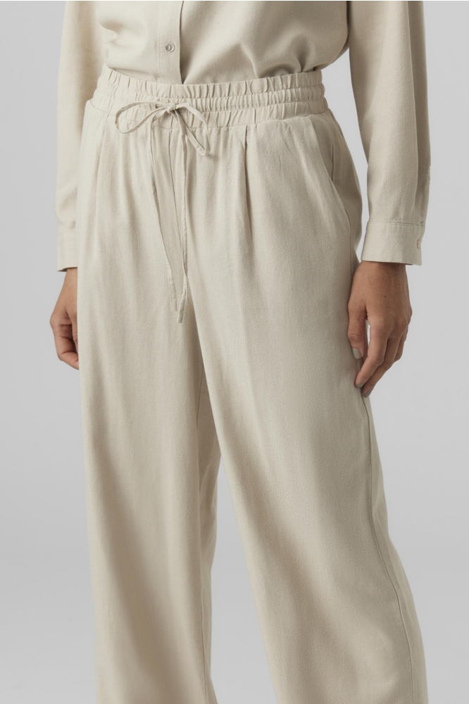 VMJESMILO WIDE PANTS WVN GA NOOS 10287363 Silver Lining