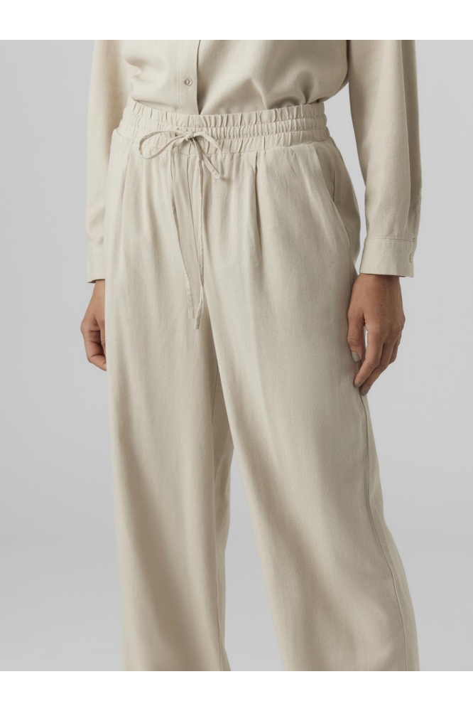 VMJESMILO WIDE PANTS WVN GA NOOS 10287363 Silver Lining