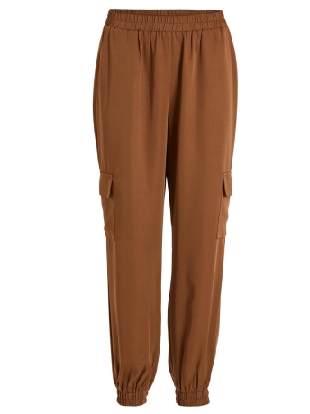 Vila Broek VIPETRA HW CARGO PANTS 6 14091953 CARAMEL CAFE
