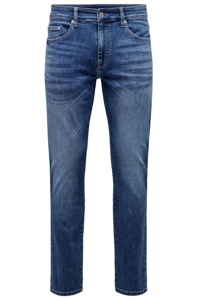 Only & Sons blauwe heren jeans | Vooraanzicht