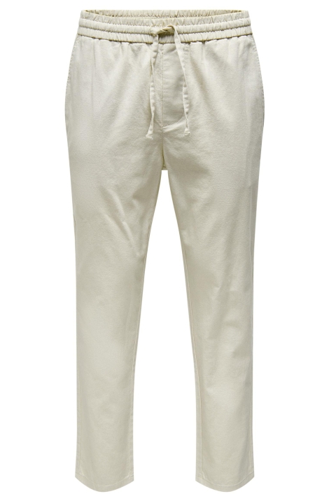 Only & Sons beige heren broek | Vooraanzicht