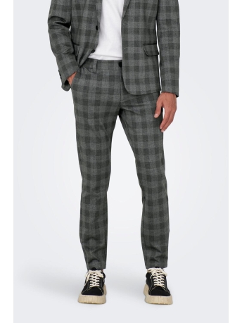 Only & Sons Broek ONSMARK TAP 020912 CHECK PANT 22026266 BLACK