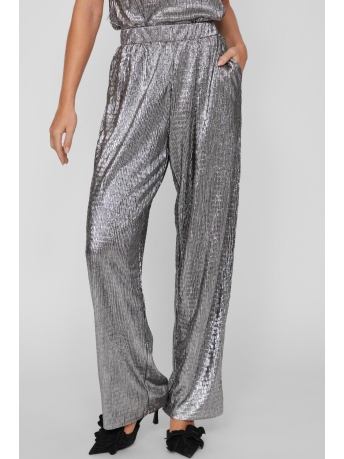 Vila Broek VIFIOLA HW STRAIGHT PANTS 14091241 Black/Silver