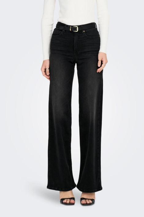 Only zwarte dames jeans | Model vooraanzicht