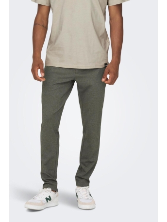 Only & Sons Broek ONSMARK SLIM HERRINGBONE 2911 PANT 22022911 Teak