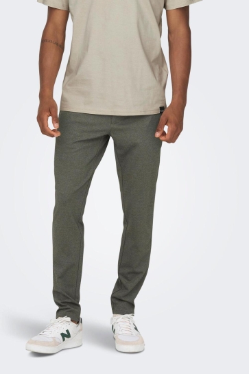 Only & Sons Broek ONSMARK SLIM HERRINGBONE 2911 PANT 22022911 Teak